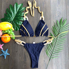 Women Chic Halter Swimwear 2-Pieces Padded Bikini