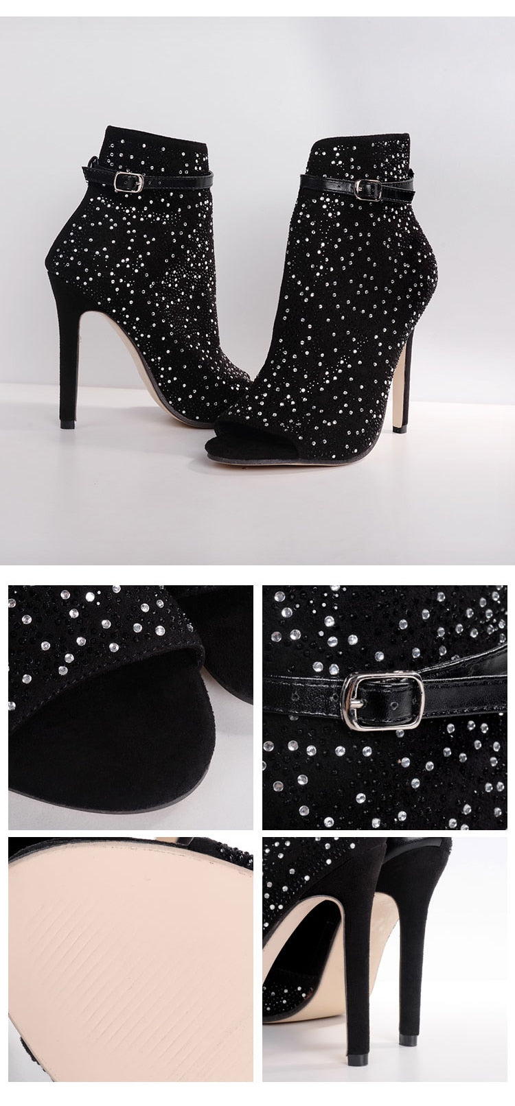 Crystal Women Pumps High Heels Party Shoes