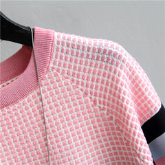 Women Striped Knitted Cotton T-Shirt