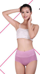 ZW90 Women Modal Panty High Waist Breathable Trigonometric Panties Plus Size Female Underwear Body Shaping Briefs M-XXXL