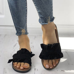 Women Flat Beach Slip On Sandals