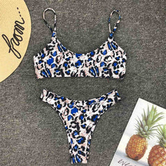 Women's Chic Bikini Leopard Bathing Suit Two Piece Chic Swimsuit