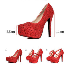 women high heels wedding shoes