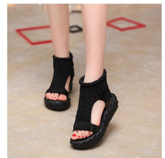 Flat Thick Heels Women Gladiator Sandals