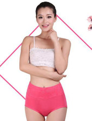 ZW90 Women Modal Panty High Waist Breathable Trigonometric Panties Plus Size Female Underwear Body Shaping Briefs M-XXXL