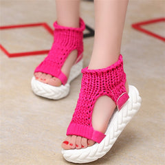 Flat Thick Heels Women Gladiator Sandals