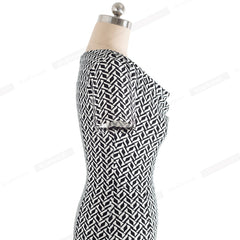 Women Vintage Elegant Business Dress