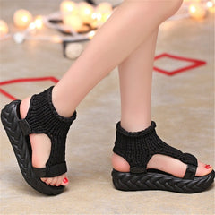 Flat Thick Heels Women Gladiator Sandals