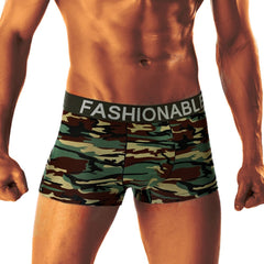underwear Male Mens Underwear Boxers Men Sexy Underwear Letter Pure Color Boxer clothes Shorts Bulge Pouch Underpants Breathable