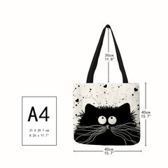 Cute Cat Printing Women Handbag