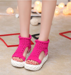 Flat Thick Heels Women Gladiator Sandals