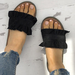 Women Flat Beach Slip On Sandals