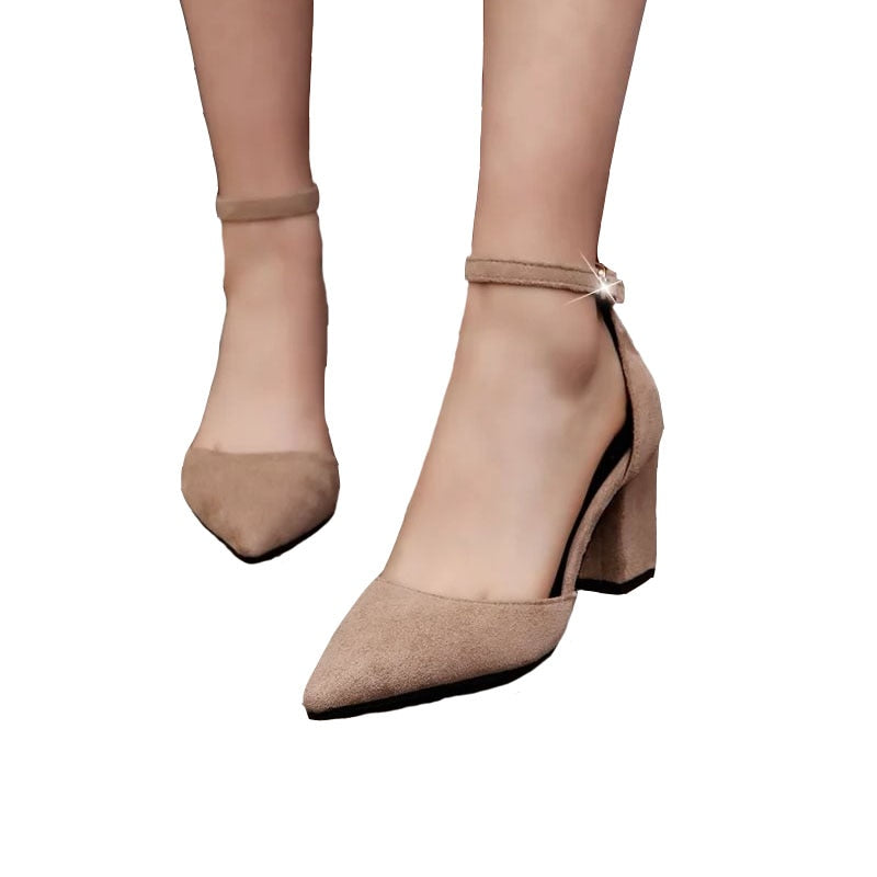 Woman Thick Pumps Comfortable sandals