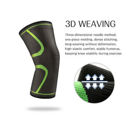 REXCHI 1 PC Elastic Knee Pads Nylon Sports Fitness Kneepad Protective Gear Patella Brace Support Running Basketball Volleyball