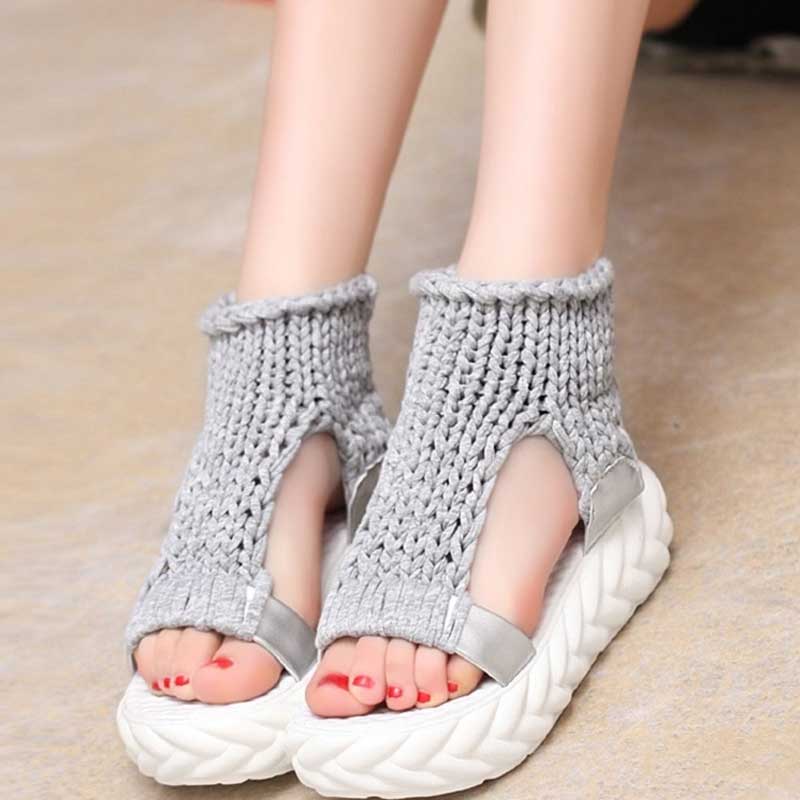 Flat Thick Heels Women Gladiator Sandals