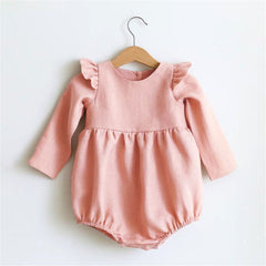 LONG SLEEVE BABY GIRL ROMPER