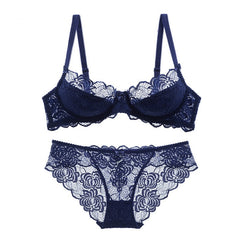 Women's Hollow Chic Bra Underwear Set
