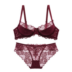 Women's Hollow Chic Bra Underwear Set