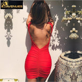 V Neck Backless Sexy Bodycon