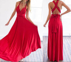 Chic Bridesmaid Maxi Long Dress