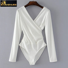 Backless Long Sleeve Bodysuit