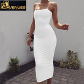 Spaghetti Strap Backless Long Dress