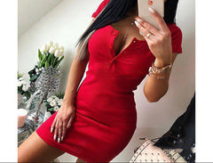 Women Chic Casual Bodycon Dress