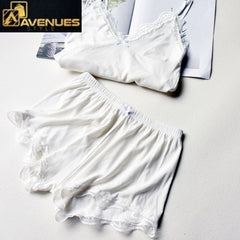 Sexy Lace Top And Shorts Set