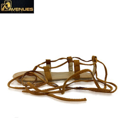 Women Multiple Cross-Strap Tall Knee Sandal