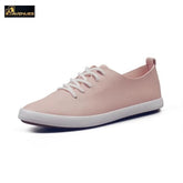 Women Leather Flat Heel Shoes