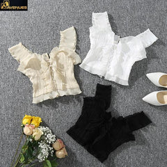 Women's Sleeveless Autumn Bustier Crop Tops