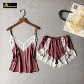 Sexy Lace Women Shorts Pajamas