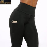 Women's Push Up Fitness Leggings Patchwork Pants