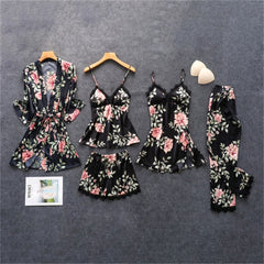 Women's Silk Floral Chic Lace Sleepwear
