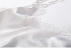 Women's Casual Silk Tank V Neck Tops