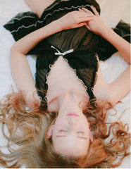 Net Yarn Chic Nightgown Pantie Set