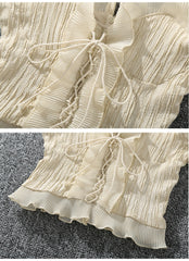 Women's Sleeveless Autumn Bustier Crop Tops