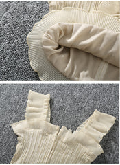 Women's Sleeveless Autumn Bustier Crop Tops