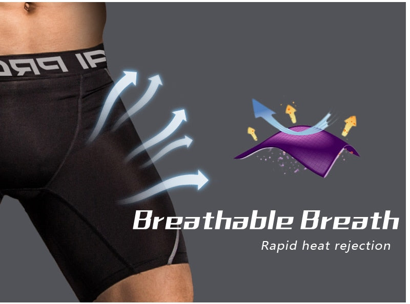 Men's Compression Sport Skinny Gym Fitness Shorts