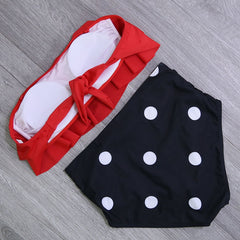 Women High Waist Swim Bathing Suit