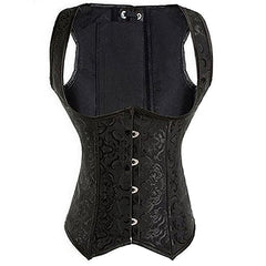 Women Waist Steampunk Steel Boned Back Bustier Corset