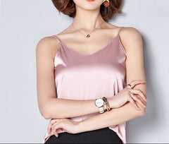 Chic Silk Women Blouse Shirt