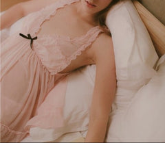 Net Yarn Chic Nightgown Pantie Set