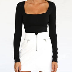 Women Neck Long Sleeve T Shirt