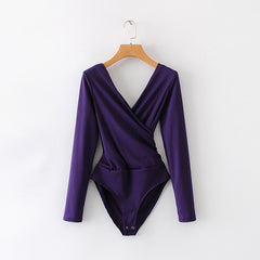 Backless Long Sleeve Bodysuit