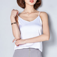 Women Camisole Silk Halter Tank Top