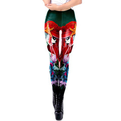 Women's Halloween Sugar Skull Print Leggings