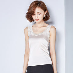 Women Summer Lace Tank Tops Sleeveless Blouse