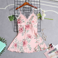 Women's Silk Floral Chic Lace Sleepwear