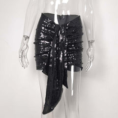 Ladies Elegant Floral Sequins Dress